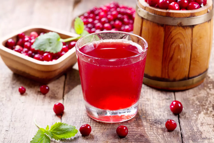 Кисель из замороженной клюквы